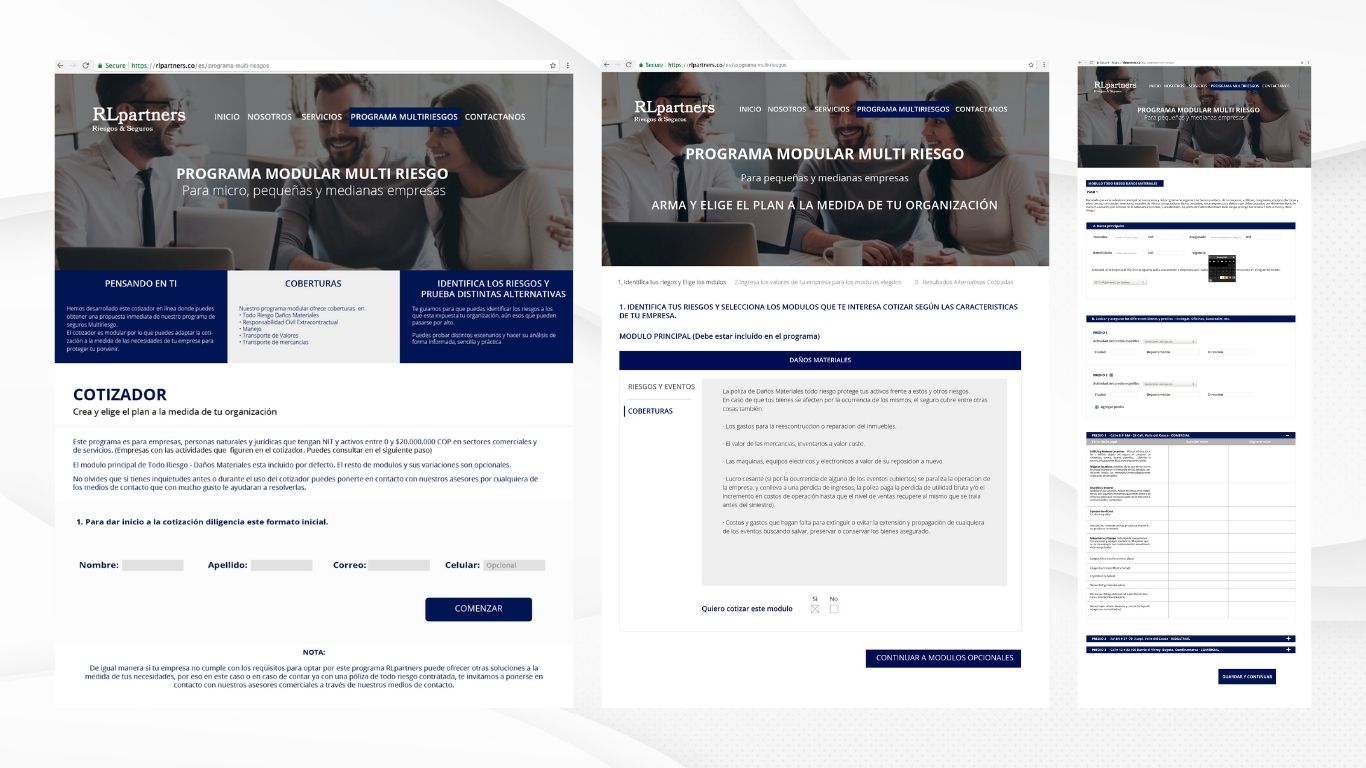 Simulador Cotizador RL Partners